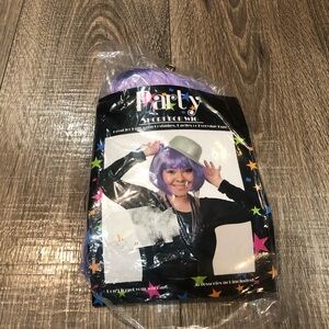 NEW Purple Party Wig Style Bob hair accessories